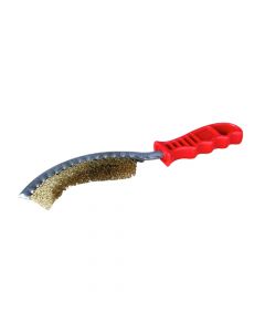 Brosse Concave en Acier Laitonné