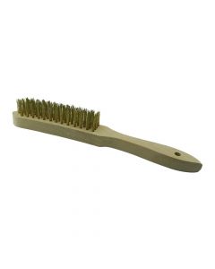 Brosse Manche en Acier Laitonné