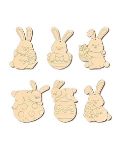 Lapin à Suspendre x6
