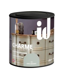 Peinture Charme Gris Argent 500ml ID Paris