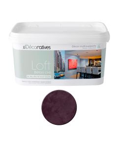 Peinture Loft Béton Ciré Bauxite 3L Les Décoratives