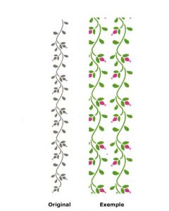 Pochoir Feuille : Bourgeon