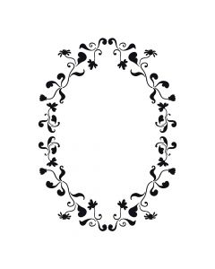 Pochoir Fleur : Cadre Fleuri Artemio