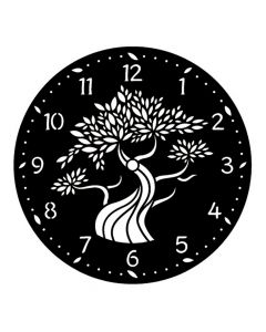 Pochoir Horloge : Arbre Artemio