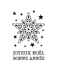 Pochoir Noël : Etoiles Artemio