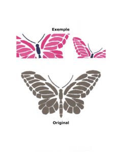 Pochoir Animal : Papillon Royal