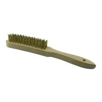 Brosse Manche en Acier Laitonné