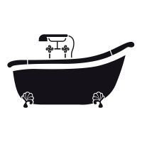 Pochoir Déco : Baignoire Artemio
