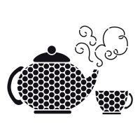 Pochoir Déco : Théière Artemio