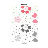 Pochoir Fleur : Rose de Noël