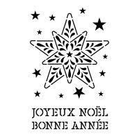 Pochoir Noël : Etoiles Artemio