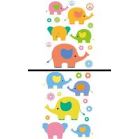 Sticker Mural Animal : Elephants