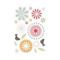 Sticker Mural Déco : Fleurs & Oiseaux