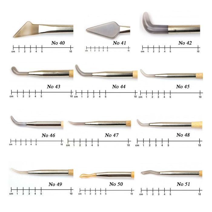 6 Brunissoirs ø 0,40 à 1,40 mm ensemble de 6 brunissoirs - UK