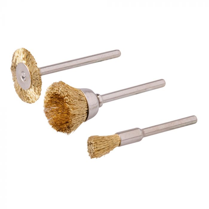 Mini Brosse Laiton Silverline, Décaper Toolstream 